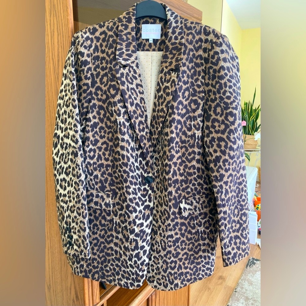 Coster Copenhagen Leopard Print Women's Blazer